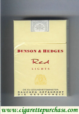 Benson and Hedges Red Lights cigarettes England Germany